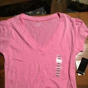 Brand new Evie pink v-neck shirt